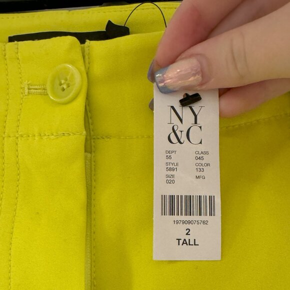 NWT New York and Company Tall Straight Leg Ankle Pant Size 2 Tall - Picture 6 of 6
